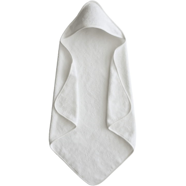 Mushie Organic Cotton Baby Hooded Towel Swaddles & Blankets Mushie Pearl  