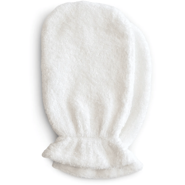 Mushie Organic Cotton Bath Mitt 2-Pack Swaddles & Blankets Mushie Pearl  