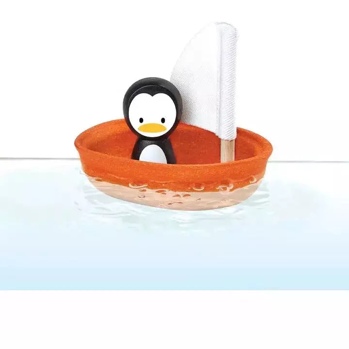 Plan Toys Sailing Boat - Penguin Bath Time Plan Toys   