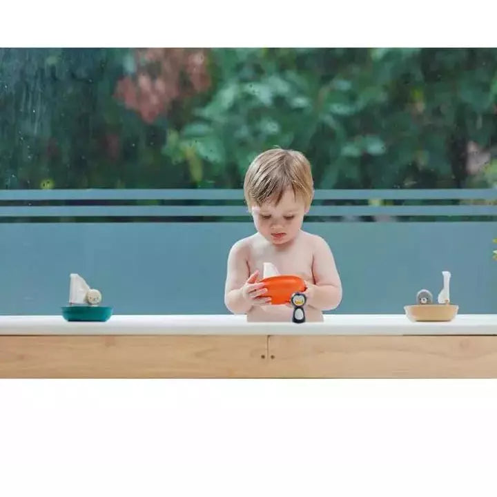 Plan Toys Sailing Boat Penguin The Natural Baby Company