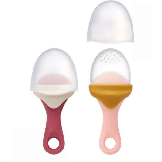 Boon Pulp Silicone Feeder 2 pack Sippies and Bottles Boon Pink  
