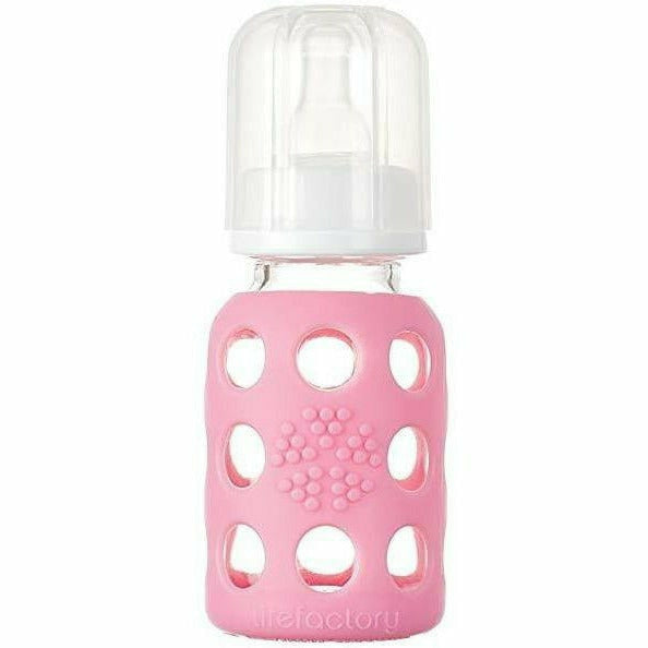 Lifefactory Glass Baby Bottles 4 oz. Bottles & Sippies Lifefactory Light Pink 4 oz 