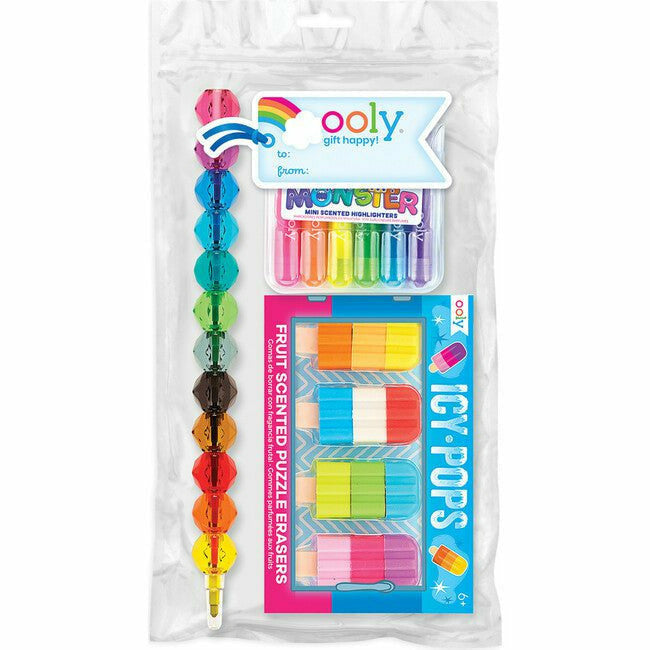 Ooly Rainbow Desk Pals Happy Pack Pencils Ooly   
