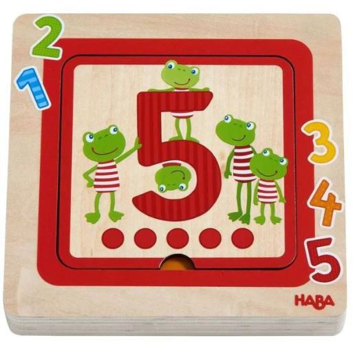 Haba Counting Friends Wooden Puzzle Puzzles & Mazes Haba   