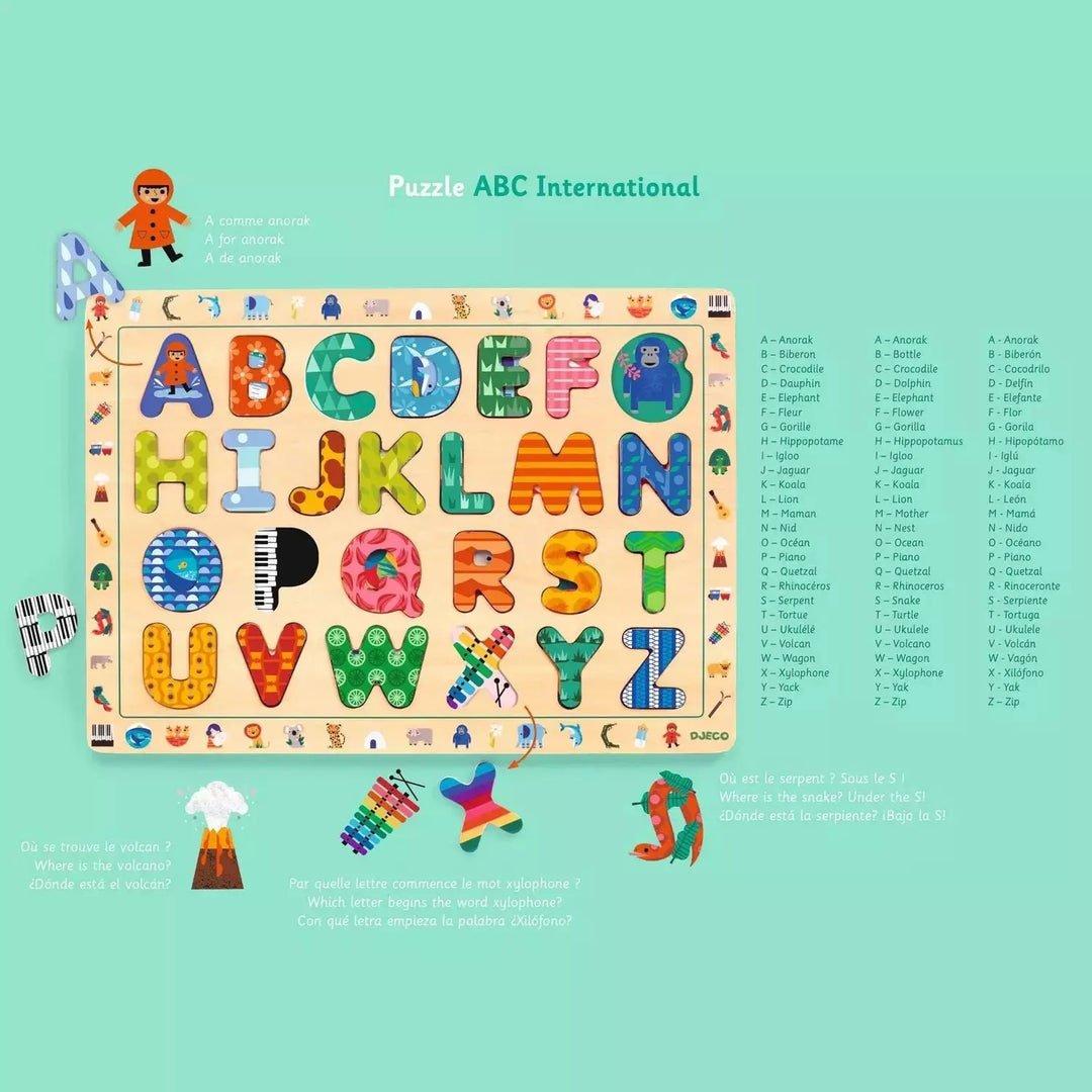 Alphabet - Nursery Poster and Puzzle