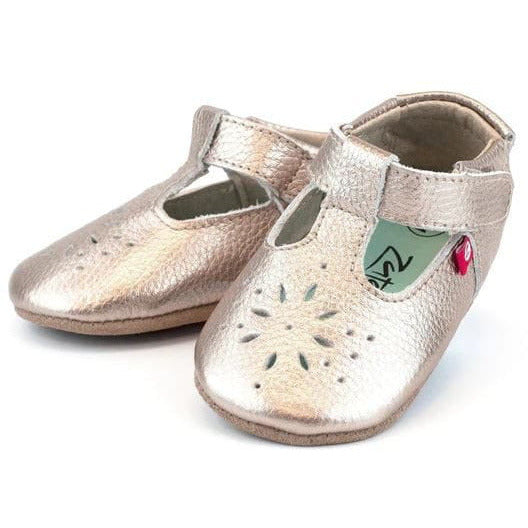 Zutano Leather Mary Jane Shoes Footwear Zutano Rose Gold 6 Months 