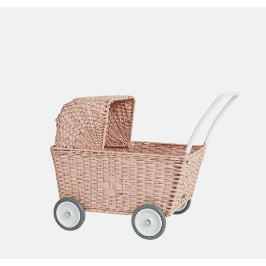 Olli Ella Rattan Strolley Rose Dollhouses and Access. Olliella   
