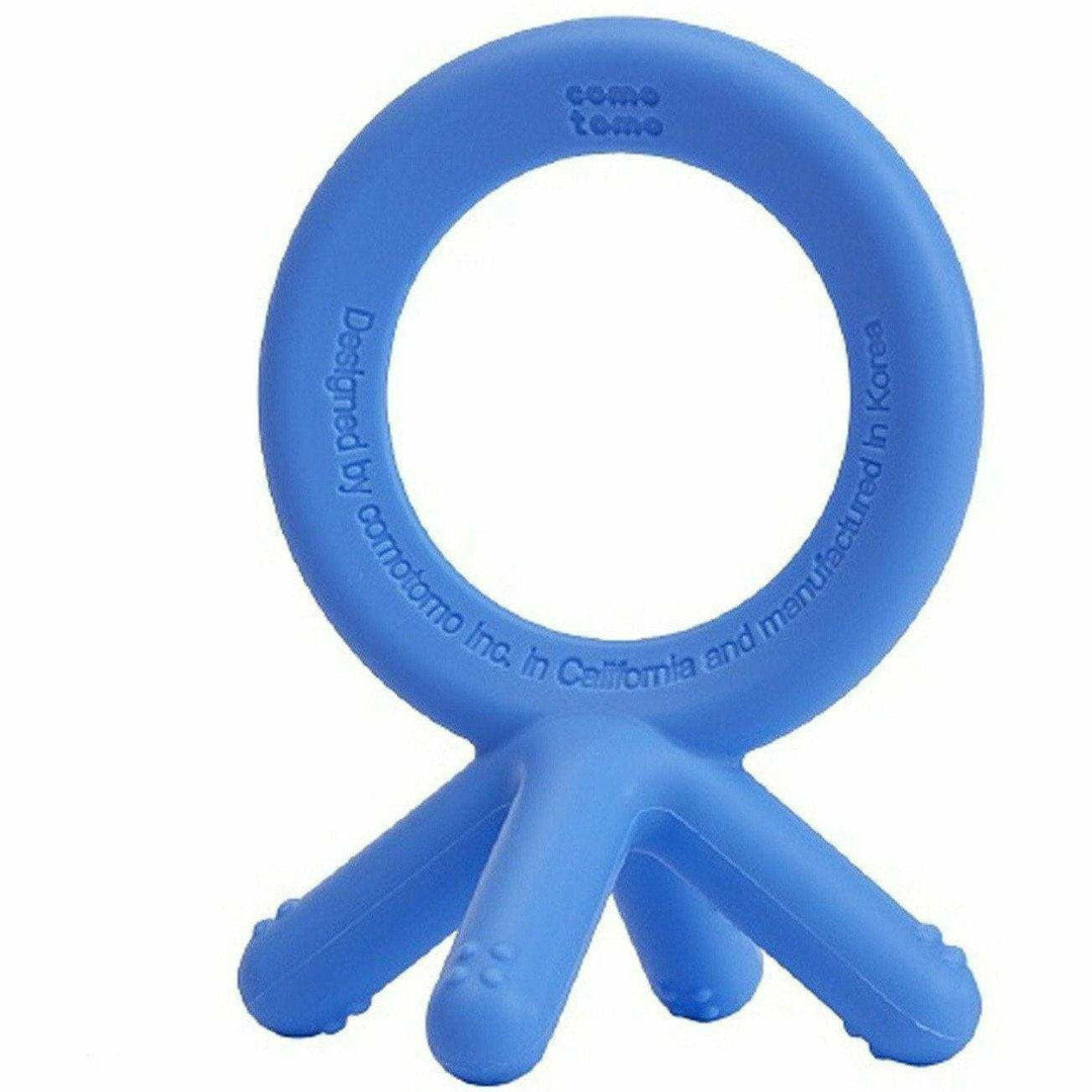 Comotomo Silicone Teether - Blue Pacifiers and Teething Comotomo   