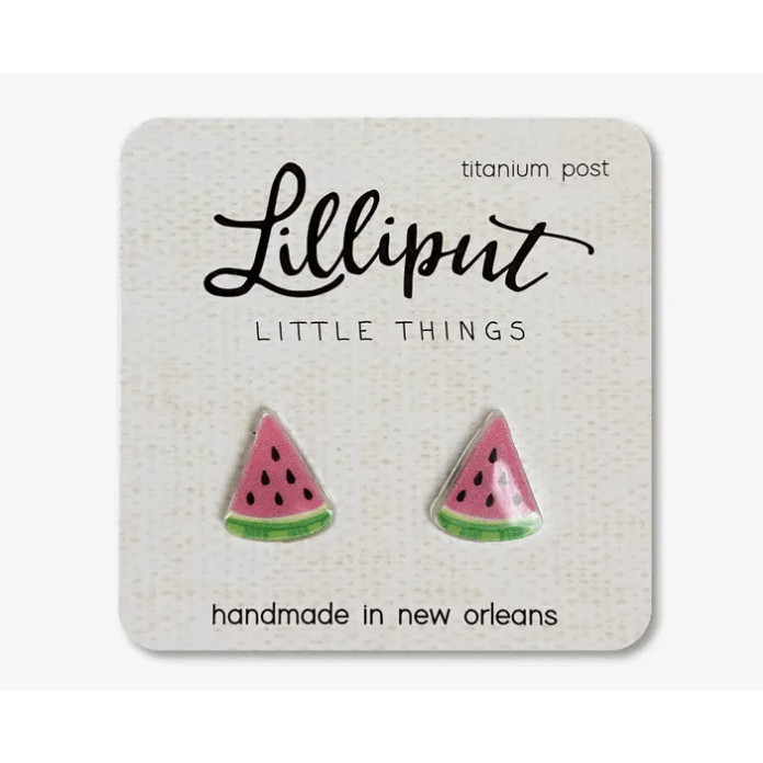 Lilliput Little Things Watermelon Fruit Earrings Apparel Accessories Lilliput Little Things   