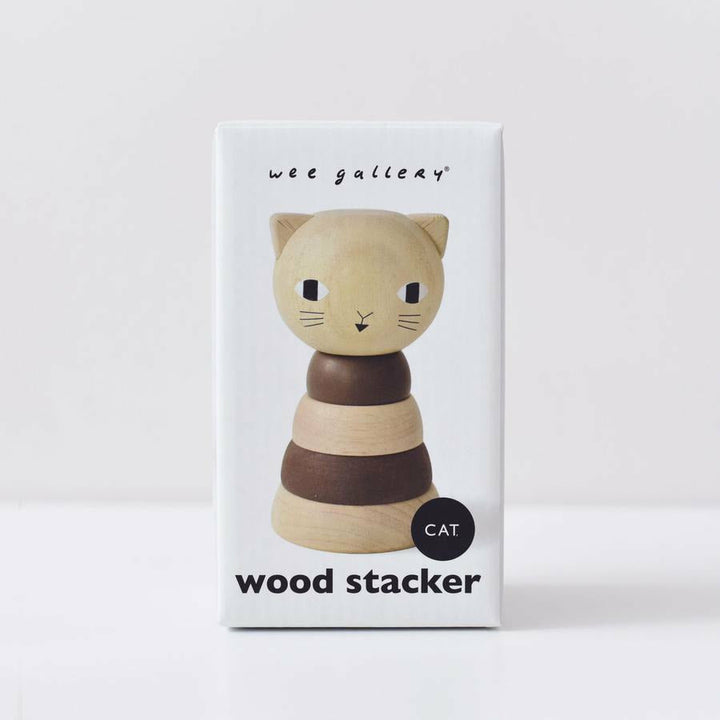 Wee Gallery Wood Stacker - Cat Wooden Toys Wee Gallery   