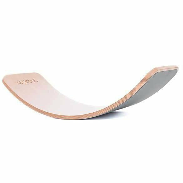 Wobbel Original Balance Board with Felt Balance Wobbel Natural/Gray  